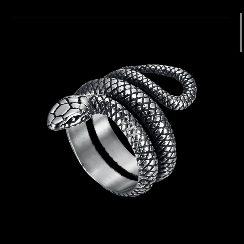 Silver Snake Ring - Picture 2 of 4